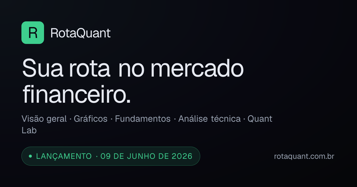 RotaQuant — Lançamento 9 de junho de 2026